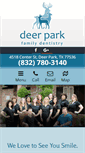Mobile Screenshot of deerparkdentistry.com